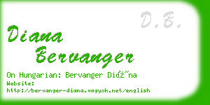 diana bervanger business card